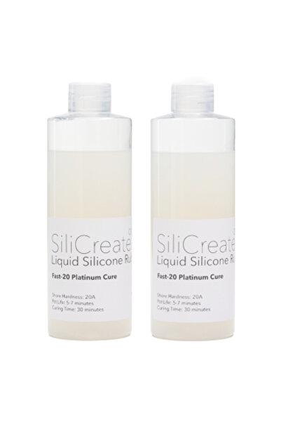 SiliCreate liquid silicone rubber, platinum-cure, soft, Shore 20A, fast cure 4 kg