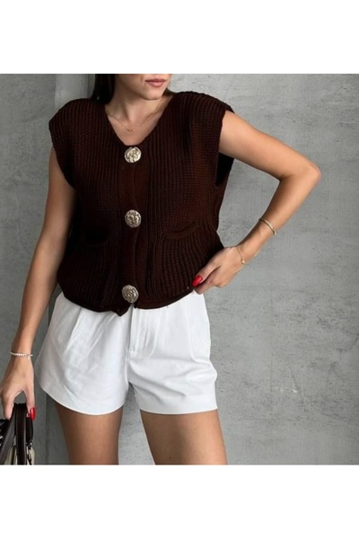 DİMA Button Detailed Knitwear Vest
