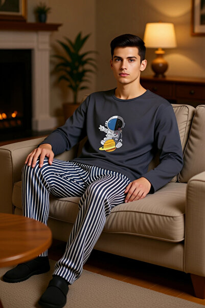 PayBuy Long Sleeve Astronaut Printed Pajama Set Women Functional Durable Quality Comfortable Stylish