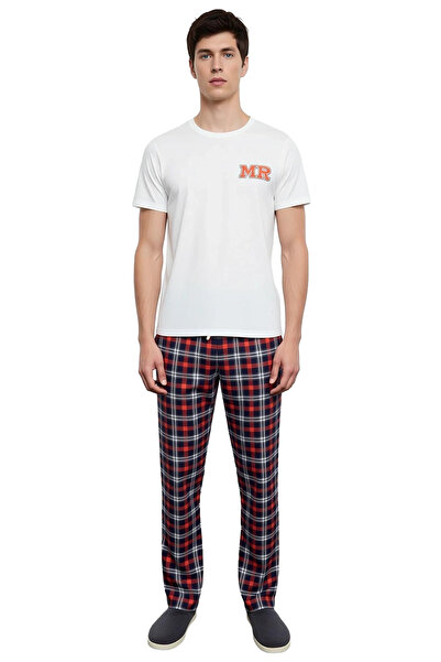 PayBuy Чоловічий велосипедний комір з принтом, піжамний комплект Regular Fit, функціональний, міцний, якісний, зручний