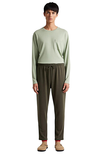 PayBuy Ανδρικό σετ πιτζάμες με λαιμόκοψη με λεπτομέρεια τσέπης Λειτουργικό, ανθεκτικό, ποιοτικό, άνετο αθλητικό