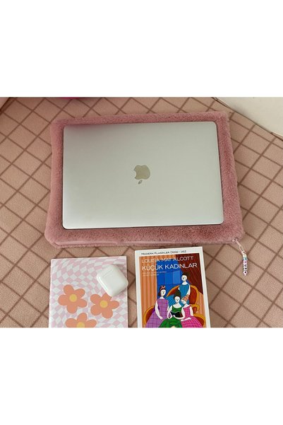 PİNKUE Husă pentru laptop pufos de 11 inchi (28×23 cm)