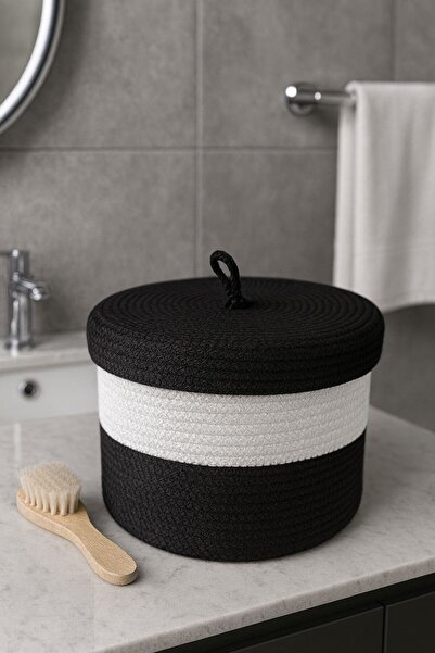 Naspar Coș cu capac, multifuncțional, organizator, cutie de depozitare, coș p...