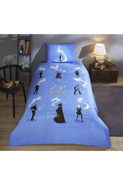 Özdilek Ranforce Harry Potter Patronus (Licensed) Single Duvet Cover Set Blue