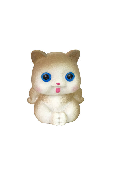 EMILY doll with cat and rose, long brown hair, 30 cm