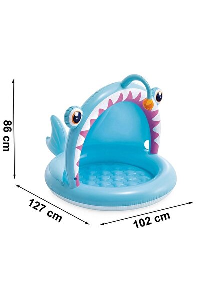 Intex Baby Inflatable Pool - Fish, 127 x 102 x 86 cm