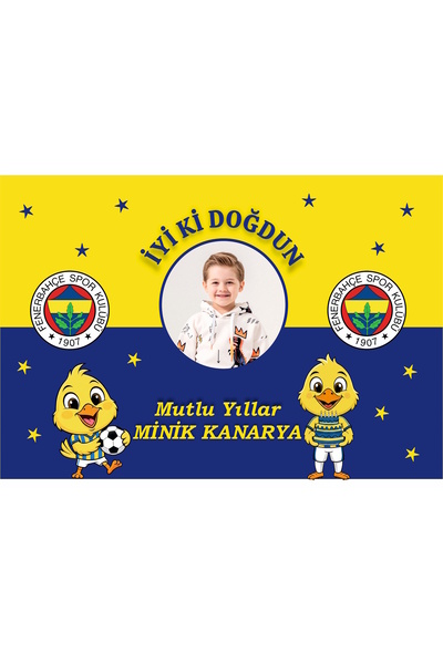 emrestore Fenerbahçe afiş pankart kişiye özel doğum günü yazısı 35x50 boyut