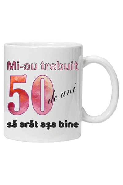 CRD PRINT Personalized ceramic mug 'It took me 50 years to look this good - 2' – 330 ml