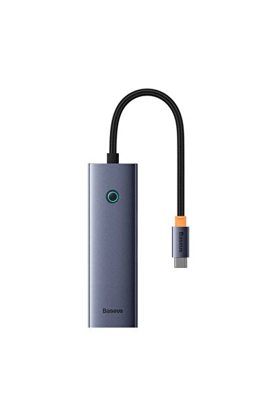 Baseus Hub UltraJoy Series, USB-C la 4xUSB 3.0, 5Gbps, Gri