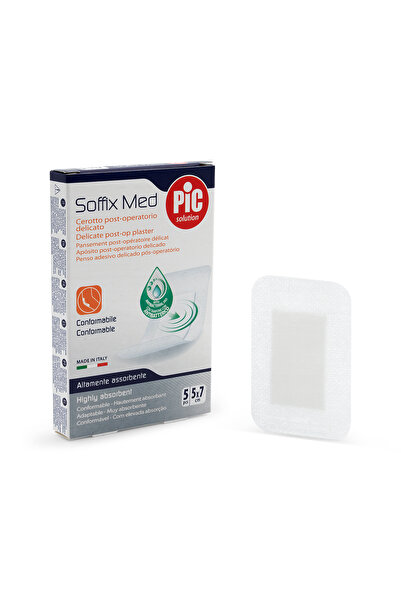 PIC SOLUTION ITALY Soffix Med with CHG Plaster 5cmx7cm (5 pcs)