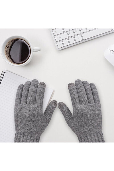 Techsuit Mănuși de damă, albastre, 21 cm, ST0015