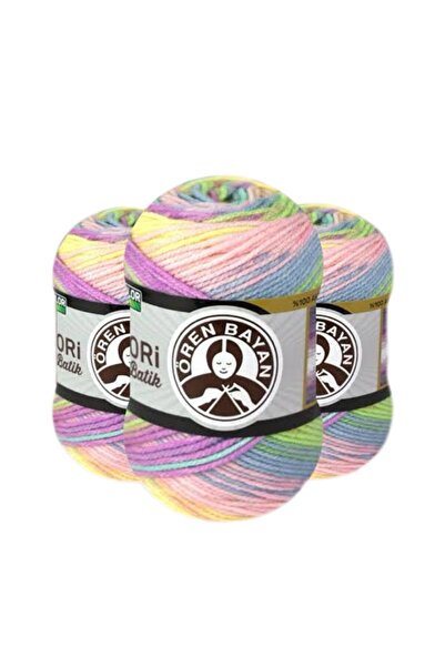 Ören Bayan Favori Batik Hand Knitting Yarn 927 ---100Gr 3-Pack