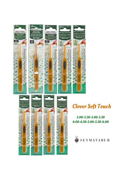 BALIM ÖRGÜ EVİ Clover Soft Touch Ergonomik Saplı Tığ 9’lu Set