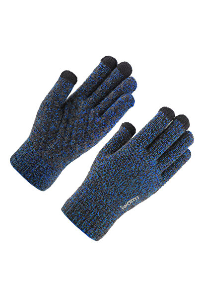 Iwarm Mănuși unisex pentru ecran tactil iWarm, lână, albastre, ST0018