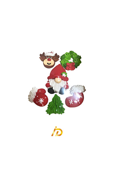 Ingrediente Dulci 2G Impex – Edible Decoration – Christmas Decoration Set No. 2 #8686-1 – 6 pieces