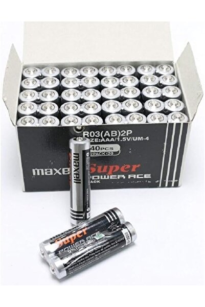 Maxell مجموعة بطاريات Super A (03) مكونة من 40 بطارية، 1.5 فولت