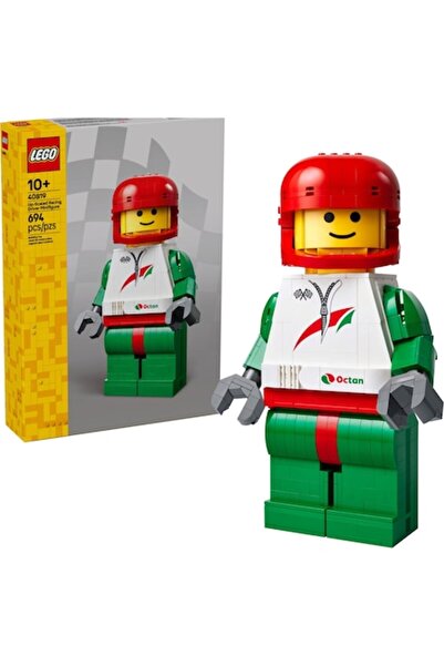 LEGO Minifigurină pilot de curse îmbunătățită, construibilă