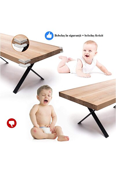 SSMEDIA Set of 34 silicone corner protectors for furniture (child safety)