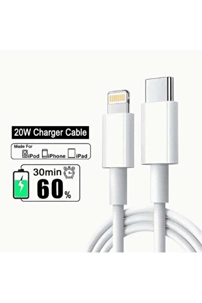 Generic USB-C to Lightning Fast Charging Cable 1M - White
