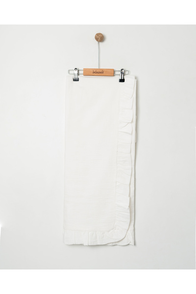 Bebezade بطانية موسلين مزدوجة الطبقات مكشكشة