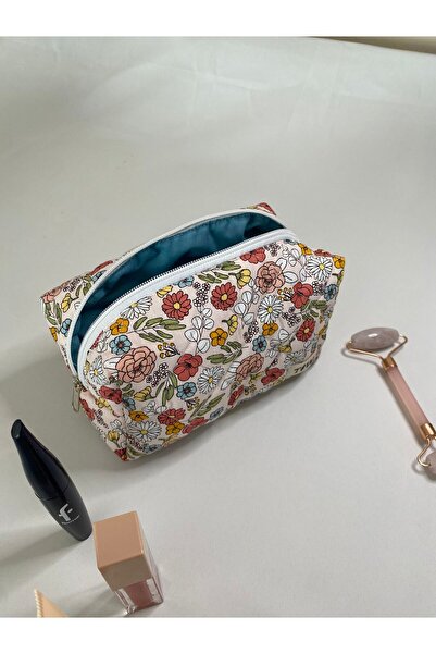 TALL WAY Spring Flower Toiletry Bag- Large Size