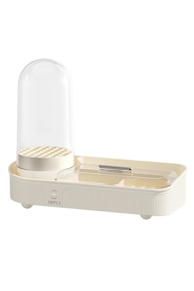 Gonga Organizator elegant pentru produse cosmetice cu suport rotativ, 33,5 x ...
