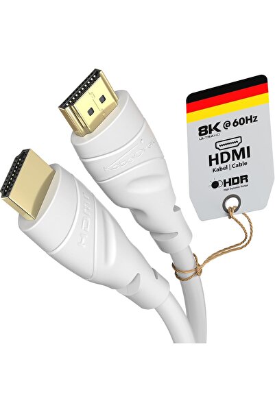 KABELDIREKT 4K HDMI Cable - 3m (4K@60Hz) High-Speed with Ethernet, HDMI 2.0 C...