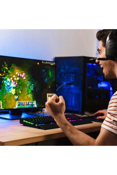 Gonga Ergonomic gaming keyboard and mouse kit 3200dpi, 7 RGB colors, Gonga® Black