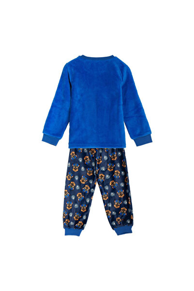 PAW PATROL Long-sleeve coral fleece pajamas Chase