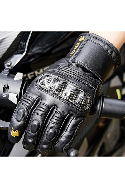 Techsuit Men's Motorcycle Gloves, Size XL, Brown, OG106