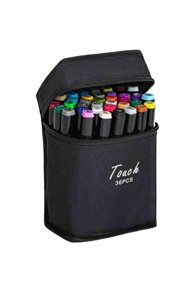 Touch Çift Taraflı Uçlu Marker Keçeli Kalem Seti 48'li Çantalı Markör