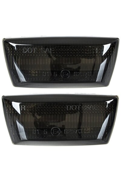 Autowag Set of 2 dynamic side LED indicators for Opel Astra H, smoked black