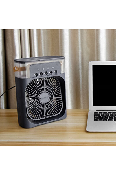 CeBros Portable air cooler, multifunctional AirCooler, aromatherapy, 7 LED lights, USB power supply