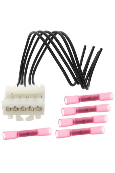 Autowag Cablaj pentru lampă spate cu 5 pini, 18 cm, set cu 5 tuburi termocont...