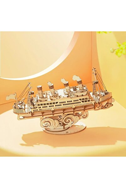 Robotime Ahşap Gemi Maketi- 3 D Puzzle - Yapboz