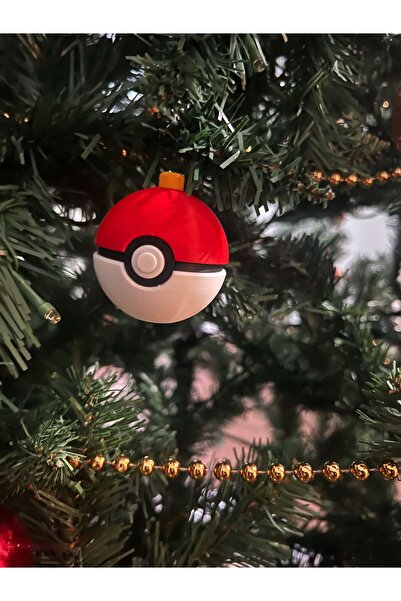 genomera Ornament de Crăciun Pokeball, pachet de 2