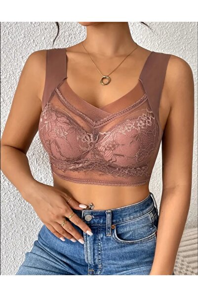 BBS Σέξι δαντελένιο μπραλέτ – Μαλακό, Στήριγμα και Λαμπερό Χαμηλό Σχέδιο