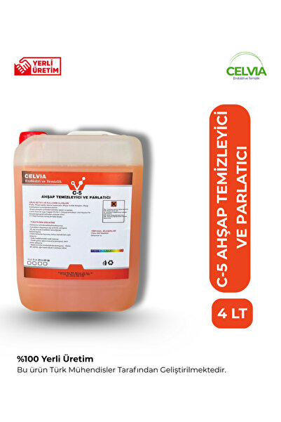 CELVIA Temizlik Ahşap Parke ve Yüzey temizleyici Parlatıcı 4 Kg