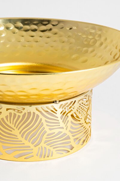 Bin Shihon Dates, glass, and rectangular golden tray