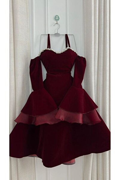 Bailsan short burgundy dress