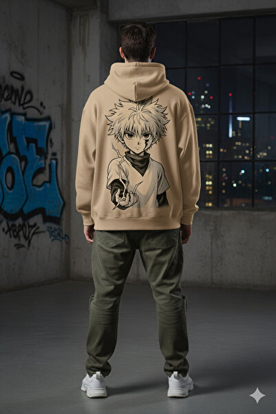 EFFRENATU سترة كيلوا مطبوع بغطاء رأس بغطاء للرأس