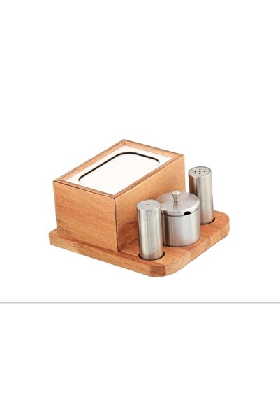 KT HOME Cafe Restaurant Salt Shaker Pepper Shaker Spice Container Toothpick Holder Napkin Holder Set Cafe 162