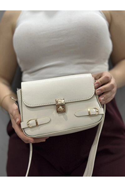 ZENGEZUR MALL Sptrns Zerej Belted Cream Skin Bag (231934) (Size: Standard)