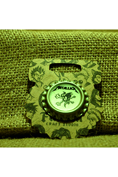 Fanom METALLİCA-Özel Tasarım Gazoz Kapağı Rozet Koleksiyonu