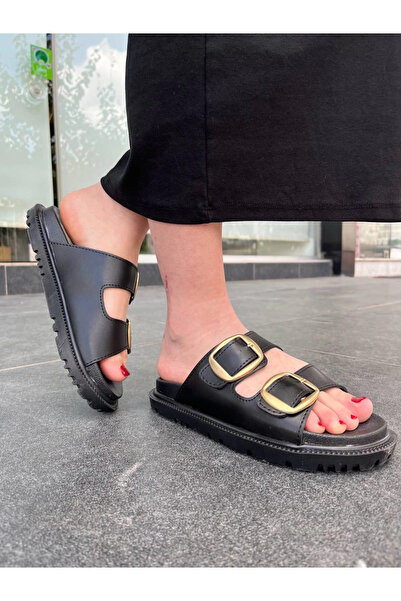 ZENGEZUR MALL Sptrns Kbtx-1 Kuback Black Daily Women's Slippers Charcoal (230104) (Size: 39)