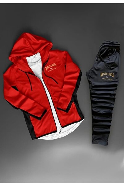 ByFourMan Men's Monte Carlo Printed Top and Bottom Tracksuit Set