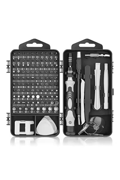 Fabrilux 115-in-1 Precision Screwdriver Set with Interchangeable Bits, Magnetizer & Flexible Extensi