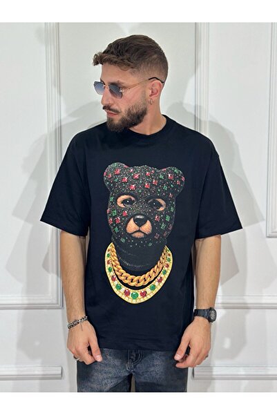 Urban Collection Ανδρικό μπλουζάκι με γραφικό τύπωμα hip-hop