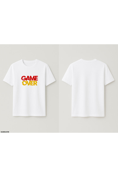 CALKARCOLLECTION Unisex Oversized Game over T-Shirt