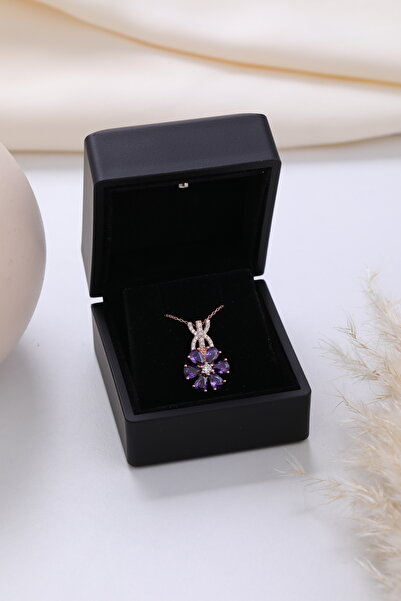 LOTUS JW Işıklı Kolye Kutulu Gümüş Unutma Beni Çiçeği Kolye | 925 Ayar Gümüş ...